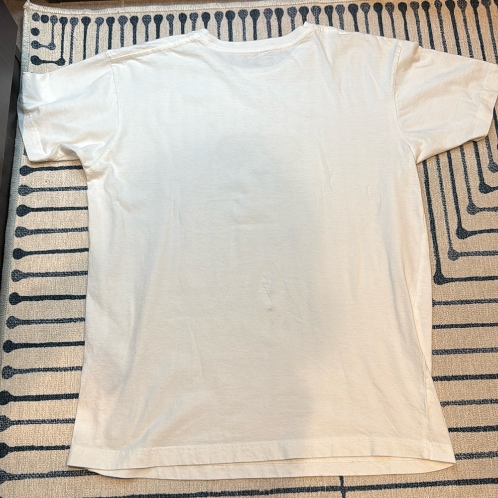 Karl Lagerfeld White Tee with Pink and Black Graphic - Picture 5 of 5